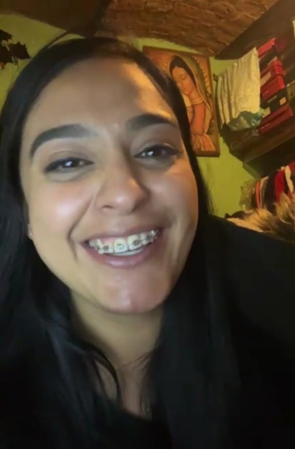 Margarita smiling on a video call